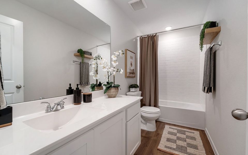 Furnished interior in a model home at The Canopies in Splendora (Image 30). Furnished interior in a model home at The Canopies in Splendora (Image 30).