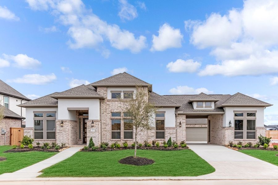 Front exterior of a home in the Towne Lake 80' community, located in Cypress, TX (Image 5). Front exterior of a home in the Towne Lake 80' community, located in Cypress, TX (Image 5).
