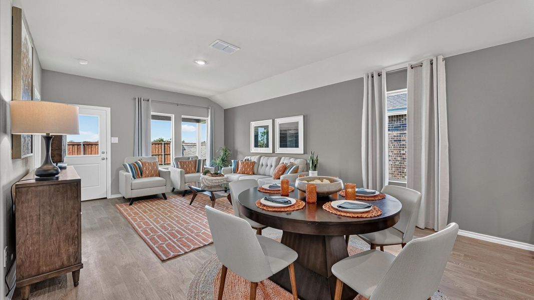 Furnished interior in a model home at The Hills at Reunion in Newark (Image 39).