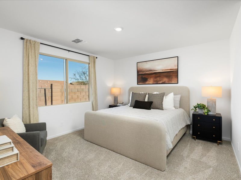 Furnished interior in a model home at Rincon Crest at Rocking K in Vail (Image 12). Furnished interior in a model home at Rincon Crest at Rocking K in Vail (Image 12).