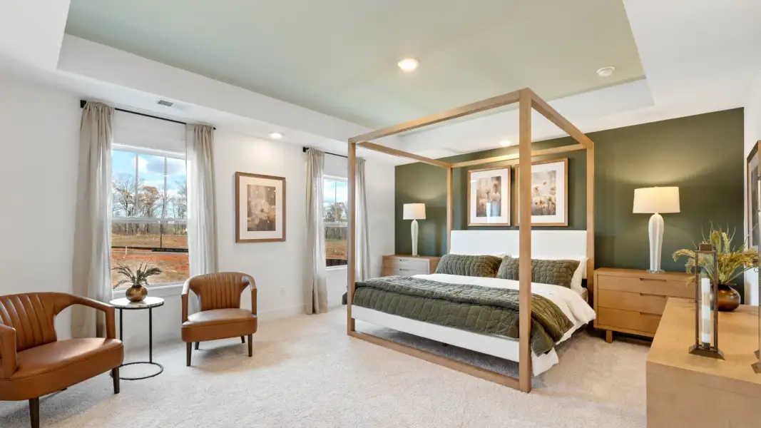 Furnished interior in a model home at Alexander Place in Taylors (Image 27).