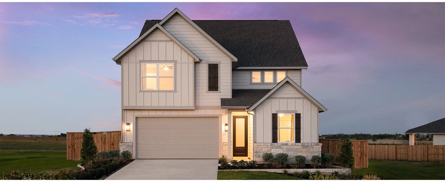 Front exterior of a home in the Patterson Ranch community, located in Georgetown, TX (Image 1). Front exterior of a home in the Patterson Ranch community, located in Georgetown, TX (Image 1).