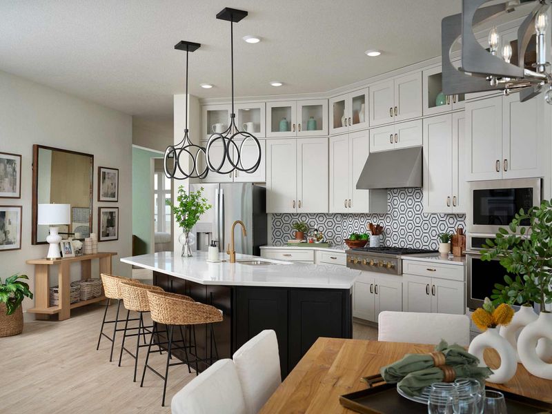 Furnished interior in a model home at Cloverleaf – Mountainview Collection in Monument (Image 2).