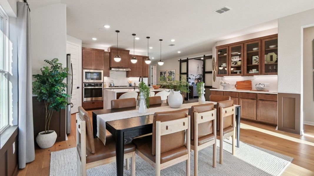 Furnished interior in a model home at Sunflower Ridge in New Braunfels (Image 12).