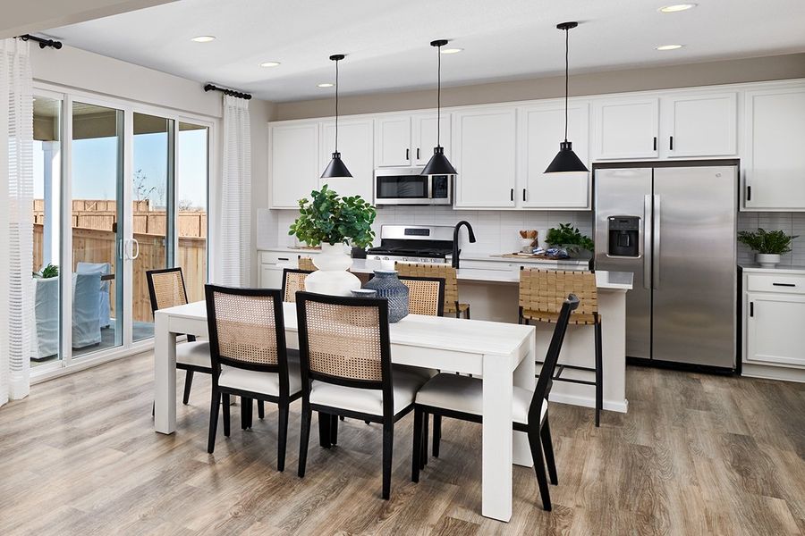 Furnished interior in a model home at The Glen in Colorado Springs (Image 9).