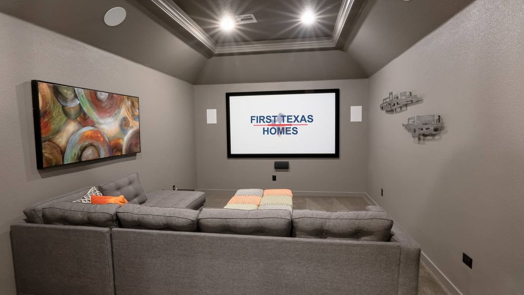 Furnished interior in a model home at Wellspring Estates in Celina (Image 5).