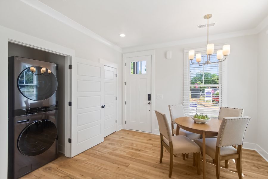 Furnished interior in a model home at Hawthorne Summit in Greenville (Image 10).