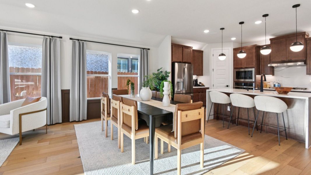 Furnished interior in a model home at Sunflower Ridge in New Braunfels (Image 13).
