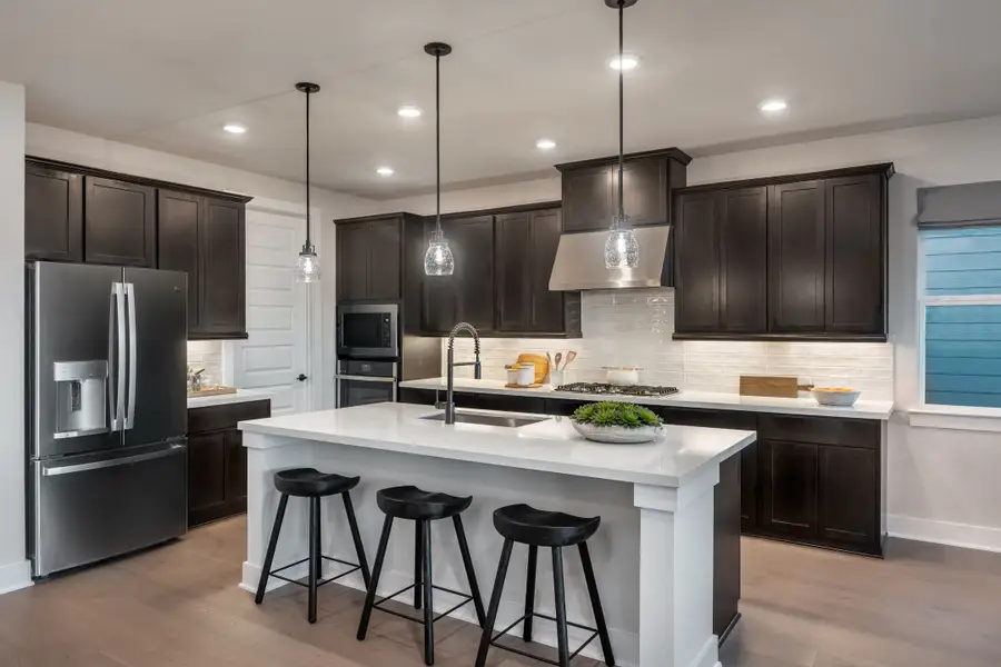 Furnished interior in a model home at Easton Park in Austin (Image 3).