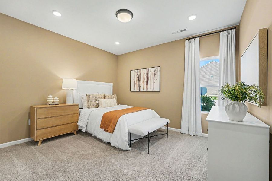 Furnished interior in a model home at White Oak Creek Crossing in Angier (Image 12). Furnished interior in a model home at White Oak Creek Crossing in Angier (Image 12).