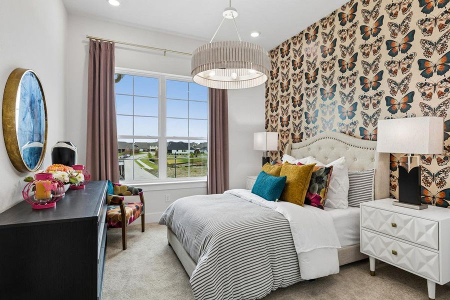Furnished interior in a model home at Creekside at Elevon in Lavon (Image 28). Furnished interior in a model home at Creekside at Elevon in Lavon (Image 28).