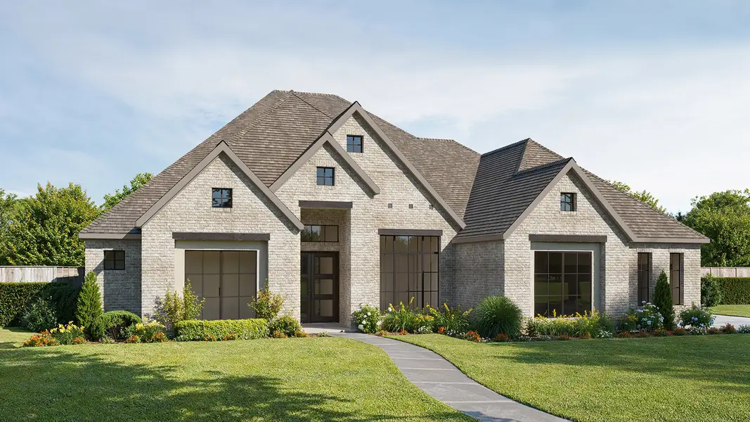 Front exterior of a home in the Vintage Oaks at the Vineyard 1 Acre community, located in New Braunfels, TX (Image 15). Front exterior of a home in the Vintage Oaks at the Vineyard 1 Acre community, located in New Braunfels, TX (Image 15).