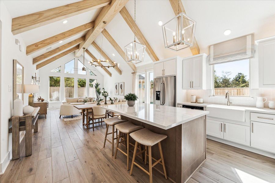 Furnished interior in a model home at Kresston - 40' in Montgomery (Image 7). Furnished interior in a model home at Kresston - 40' in Montgomery (Image 7).