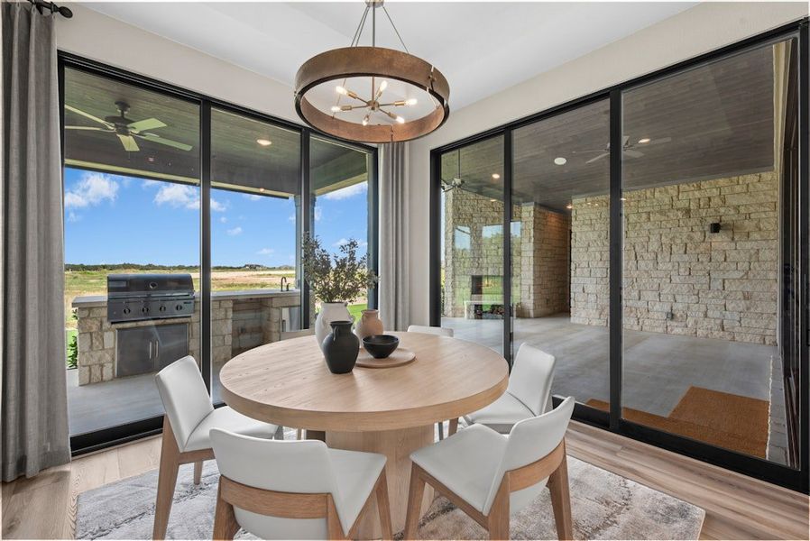 Furnished interior in a model home at Leander Estates in Leander (Image 7).
