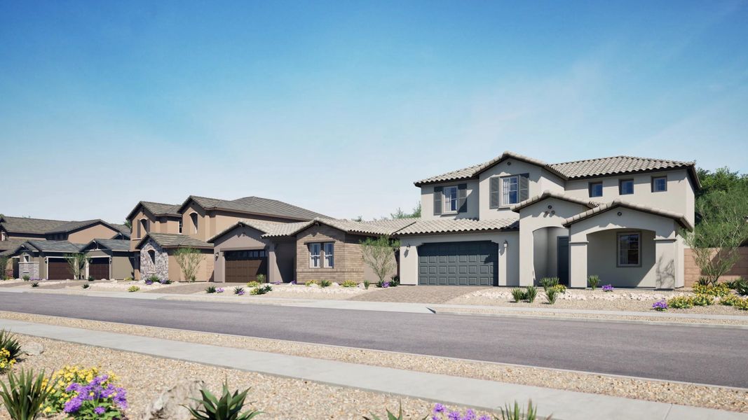 Arizona Paseo Heights masterplan signature collection streetscape Arizona Paseo Heights masterplan signature collection streetscape