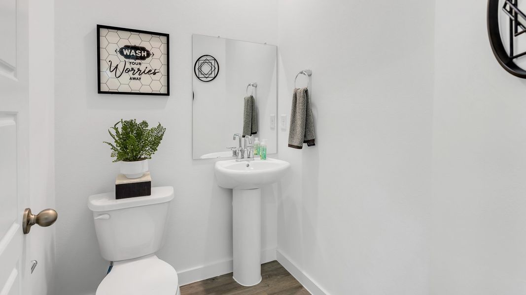 Furnished interior in a model home at Viridian in Lubbock (Image 18).