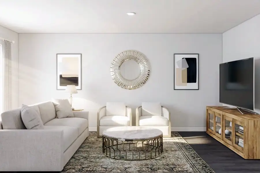 Furnished interior in a model home at Forest Ridge in Edgefield (Image 4).