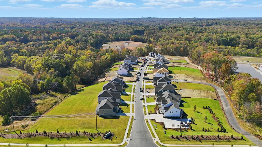 Aerial view of the Tramore community in Harrisburg, NC, showing layout and nearby surroundings (Image 9).