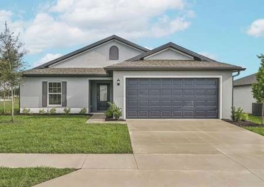 Front exterior of a home in the Riverstone community, located in Lakeland, FL (Image 11).