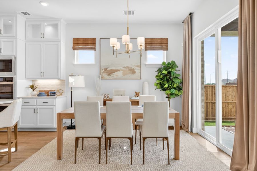 Furnished interior in a model home at Wildflower Ranch in Fort Worth (Image 84).