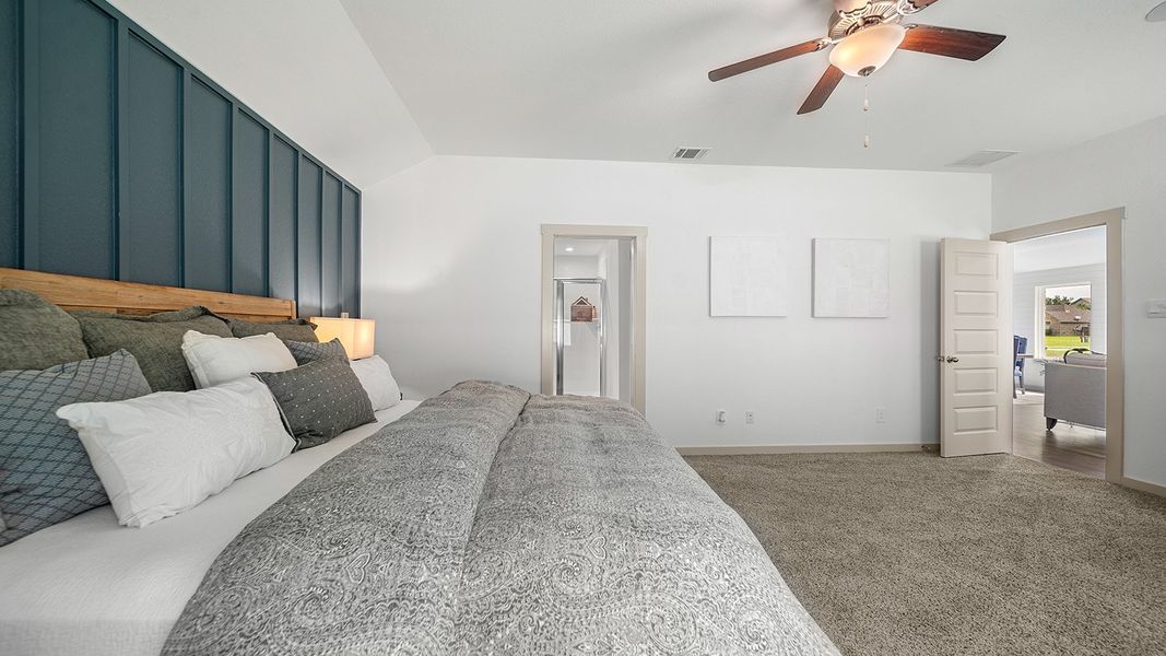 Furnished interior in a model home at Windemere in Beaumont (Image 12).