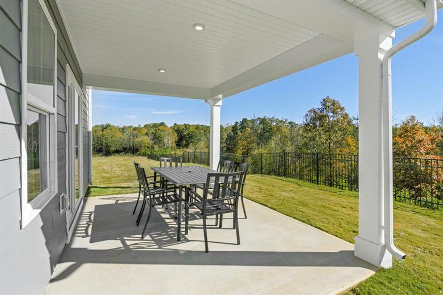Enjoy outdoor spaces at home and in your community. Covered porches extend your home's living space.