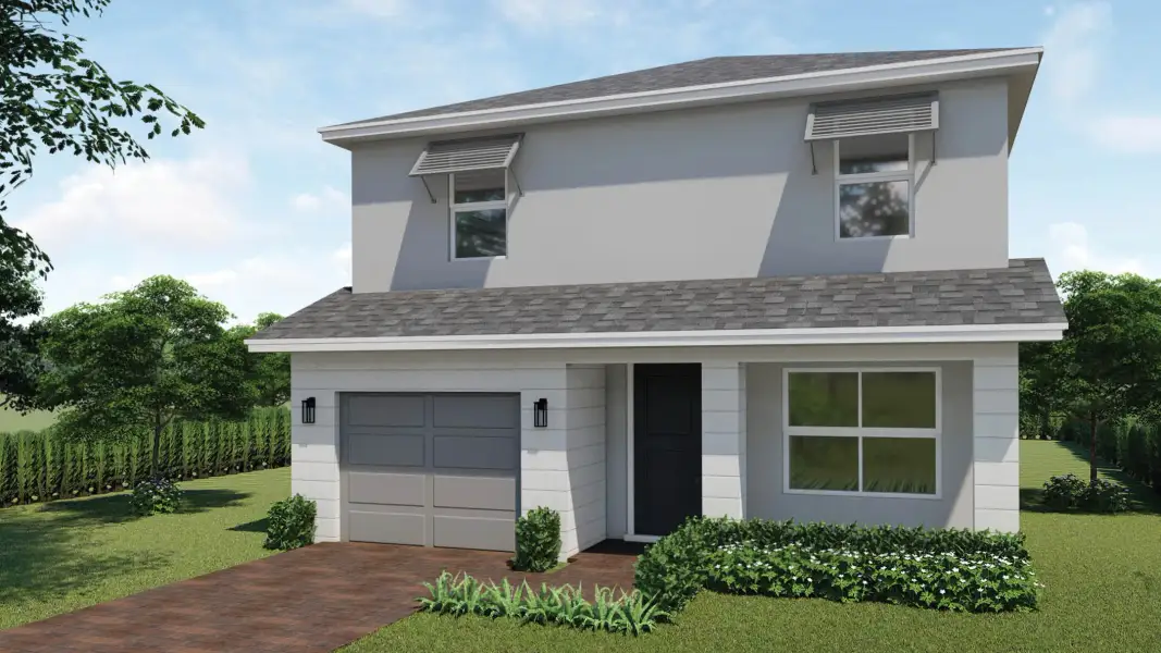 Front exterior of a home in the Highland Estates community, located in Homestead, FL (Image 6). Front exterior of a home in the Highland Estates community, located in Homestead, FL (Image 6).