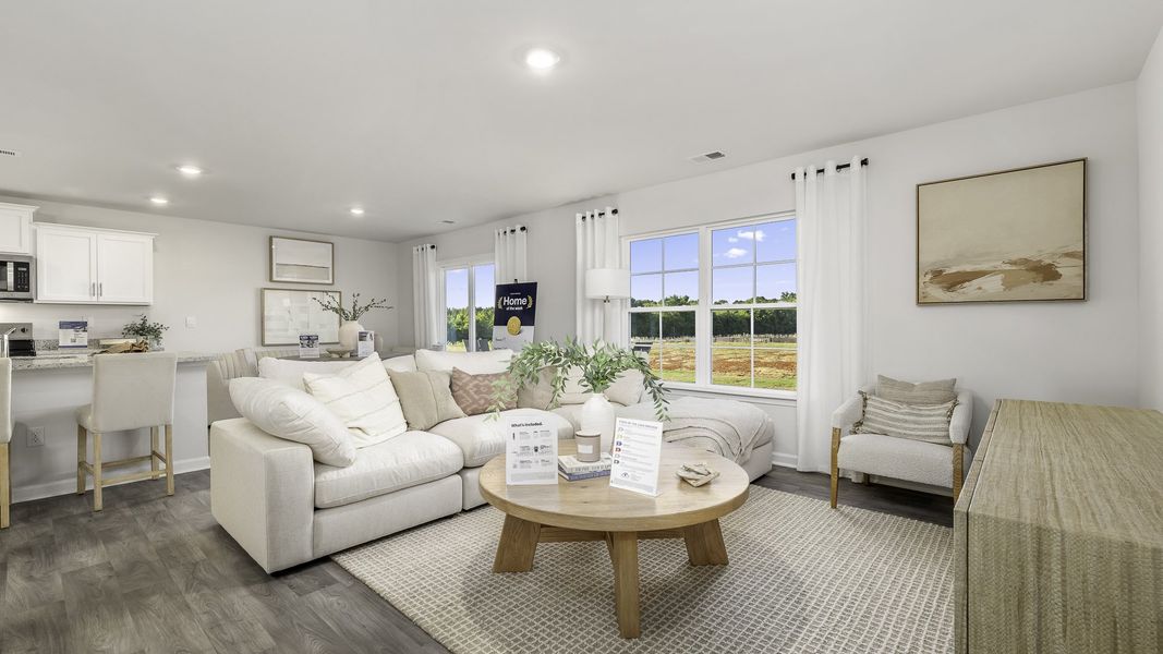 Furnished interior in a model home at Evergreen Landing in Lexington (Image 11).