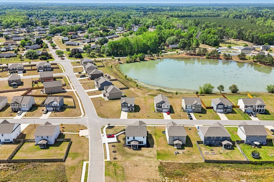Aerial view of the Southbridge community in Sumter, SC, showing layout and nearby surroundings (Image 15).