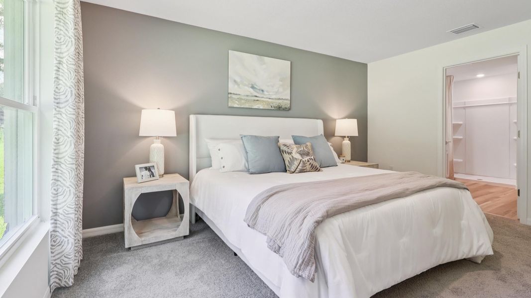 Furnished interior in a model home at Tara Esmeralda in Gainesville (Image 19). Furnished interior in a model home at Tara Esmeralda in Gainesville (Image 19).