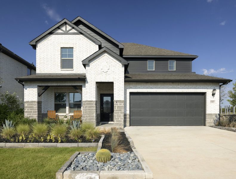Front exterior of a home in the Cibolo Hills West - Signature Series community, located in Fort Worth, TX (Image 3).