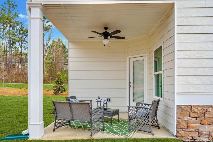 The Braselton II - Covered Patio