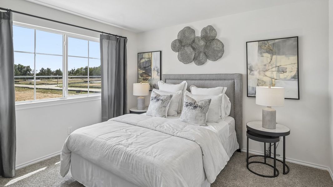 Furnished interior in a model home at Stonewood in Sulphur Springs (Image 28).