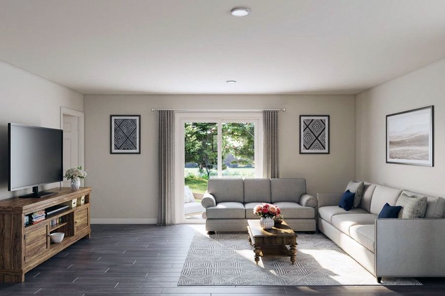 Furnished interior in a model home at Treaty Oak in Granbury (Image 6).