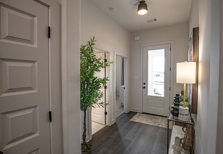Furnished interior in a model home at Amherst in Cordova (Image 4).