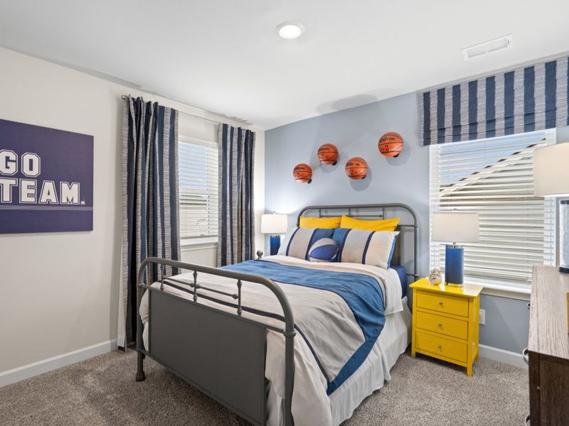 Three secondary bedrooms surround the Sydney's loft.