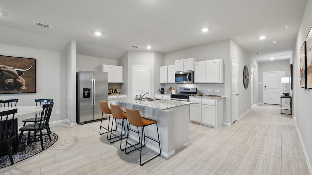 Furnished interior in a model home at Longhorn Estates in Fort Worth (Image 5).
