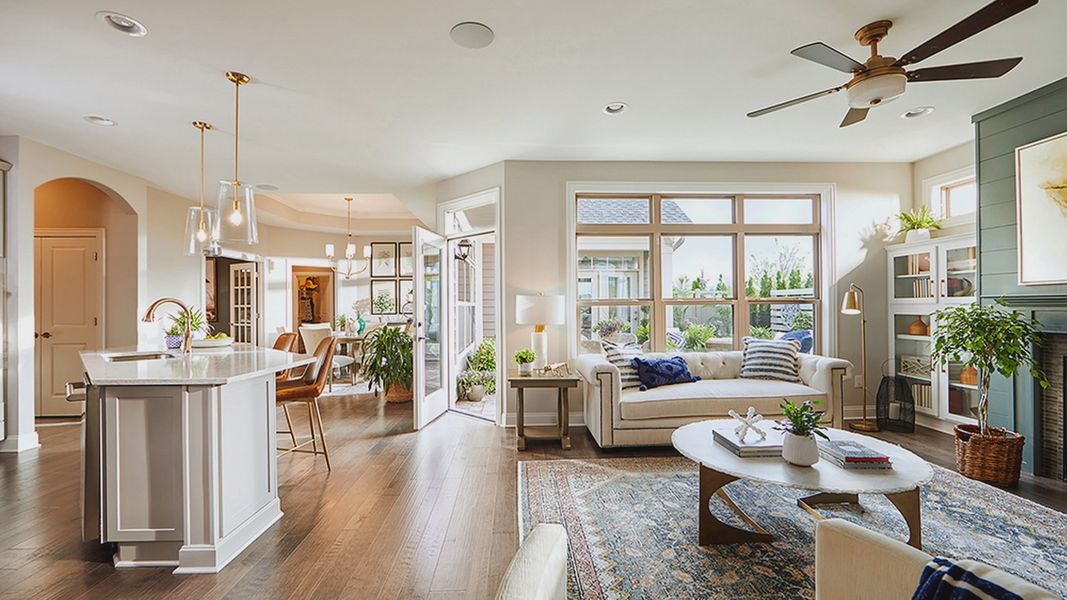 Furnished interior in a model home at The Courtyards on Robinson Church in Harrisburg (Image 22).