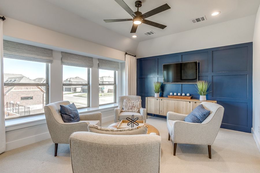 Furnished interior in a model home at Sunwest Village - Phase 11 in McGregor (Image 3).