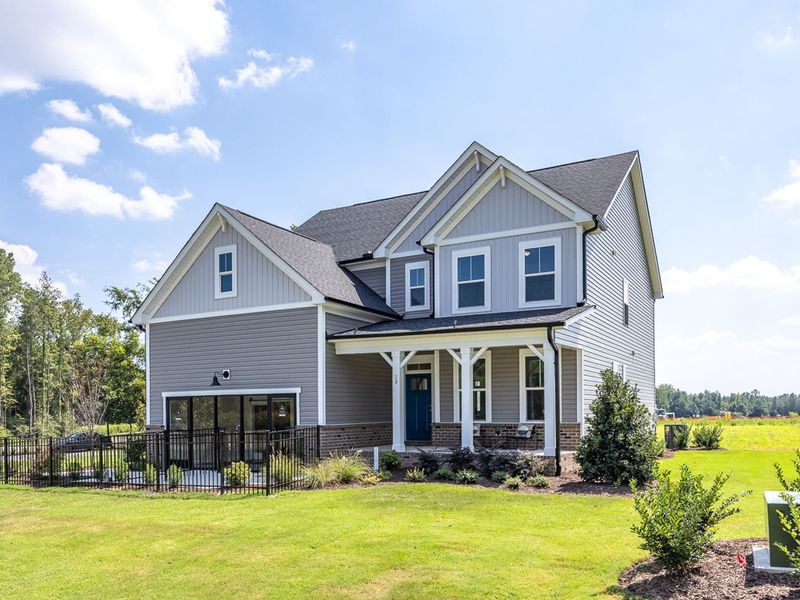 Front exterior of a home in the Wellers Knoll community, located in Lillington, NC (Image 2).