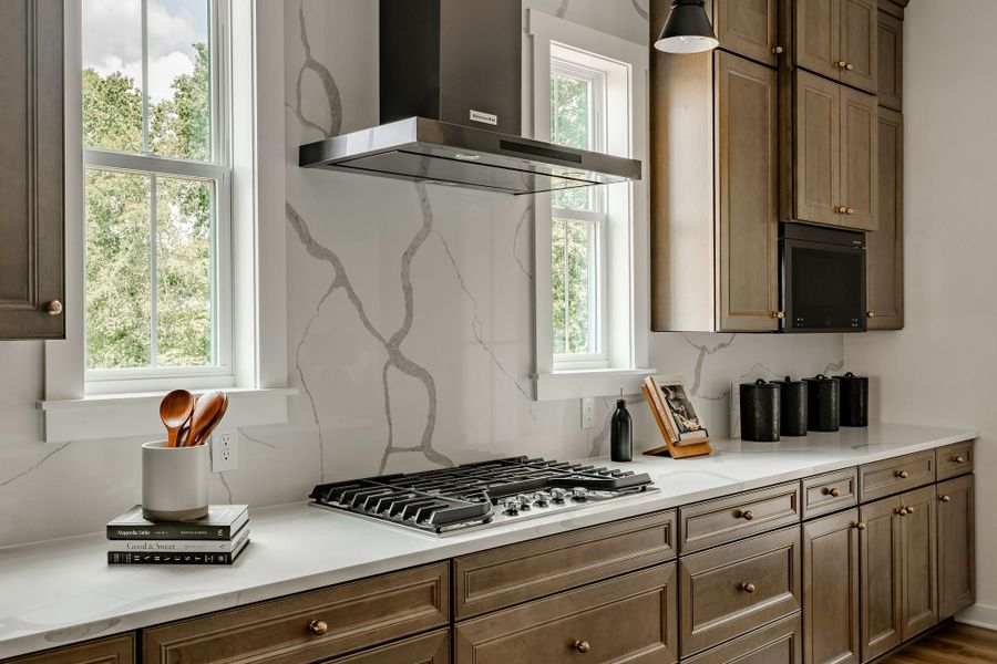 Furnished interior in a model home at McLean South Shore in Belmont (Image 49).