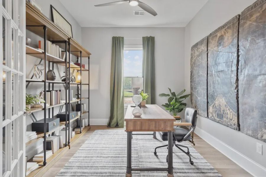 Furnished interior in a model home at The Reserve at Bells Ferry in Kennesaw (Image 48).