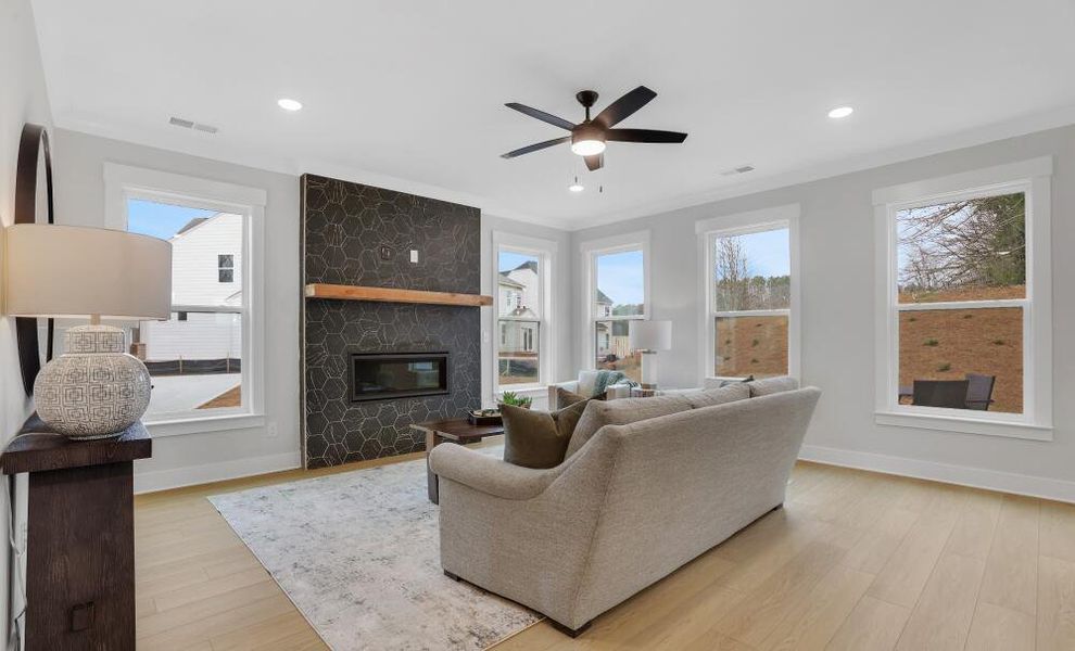 Furnished interior in a model home at Villas at Dawsonville in Dawsonville (Image 11).