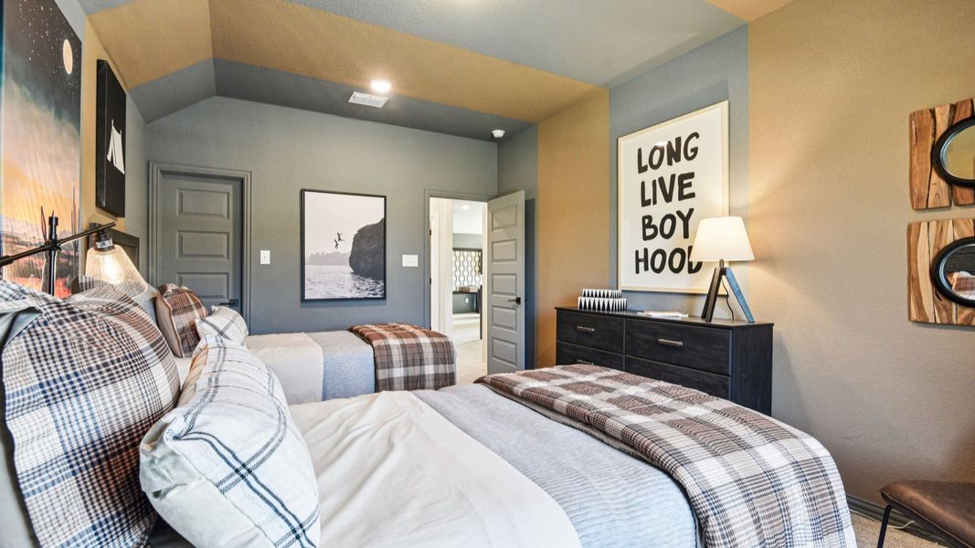 Furnished interior in a model home at Clear Creek in New Braunfels (Image 54).