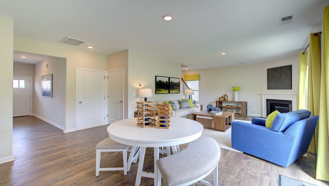 Furnished interior in a model home at Tap Root Farms in Fletcher (Image 9).