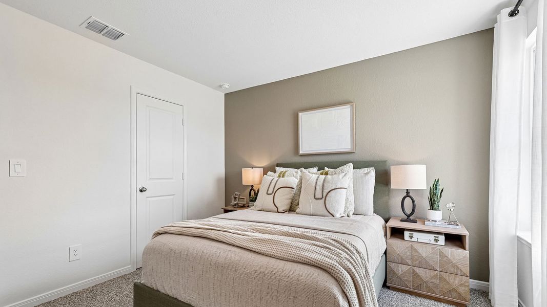 Furnished interior in a model home at Revelry in Del Valle (Image 41). Furnished interior in a model home at Revelry in Del Valle (Image 41).