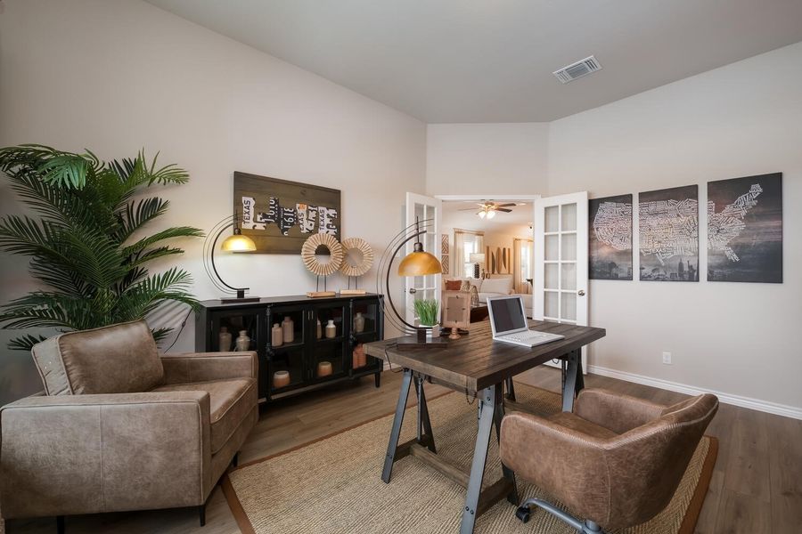 Furnished interior in a model home at Clayton Ranch in Copperas Cove (Image 8). Furnished interior in a model home at Clayton Ranch in Copperas Cove (Image 8).