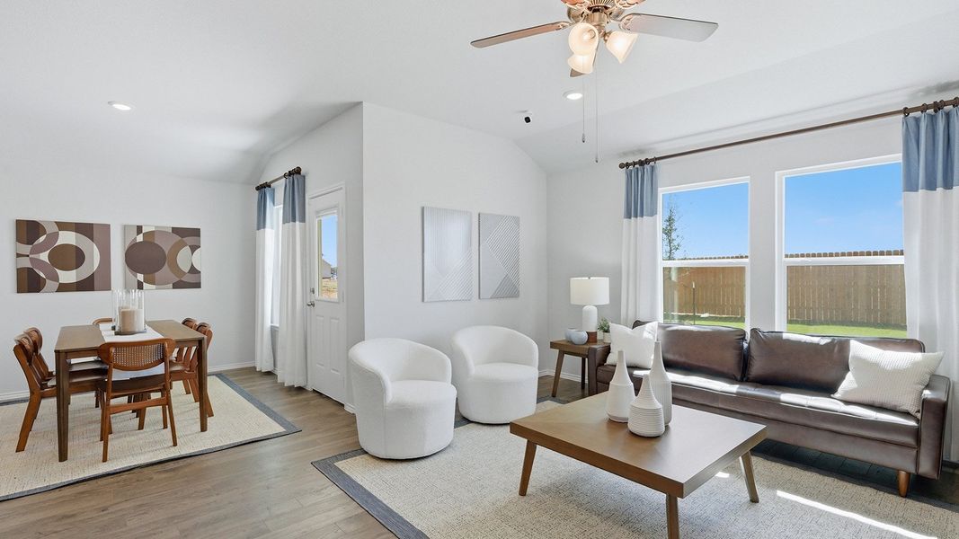 Furnished interior in a model home at Eagles Landing in Waco (Image 12).