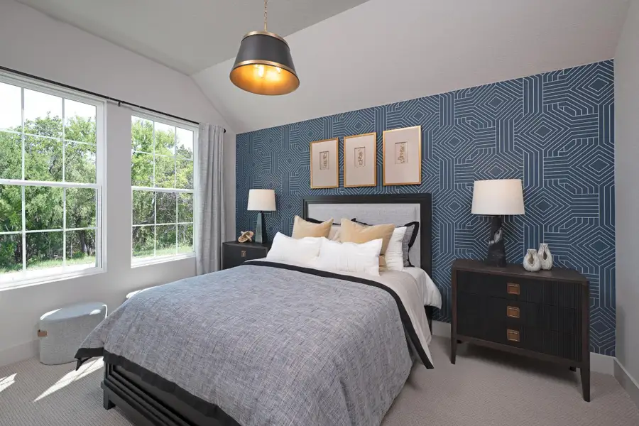 Furnished interior in a model home at The Heritage at Saddlebrook Ranch 70's in Schertz (Image 3).