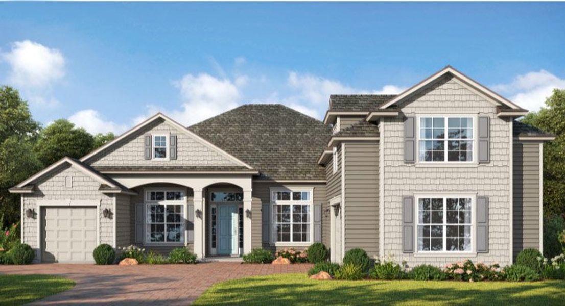 Front exterior of a home in the Southwind Plantation community, located in St. Augustine, FL (Image 10).